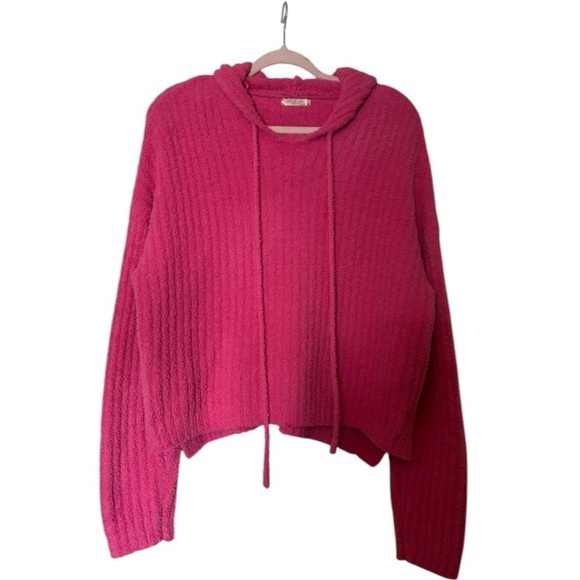 Altar’d State Pink Fleece Hoodie Size Large (L) - Picture 1 of 6